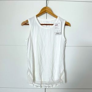 ATHLETA size S- Cadence Tank Bright White - NWT